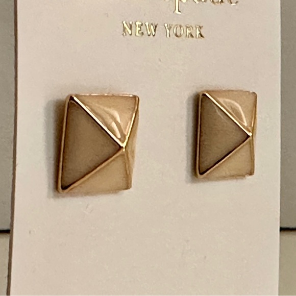 Kate Spade Square Pyramid Enamel Earrings - Picture 2 of 4